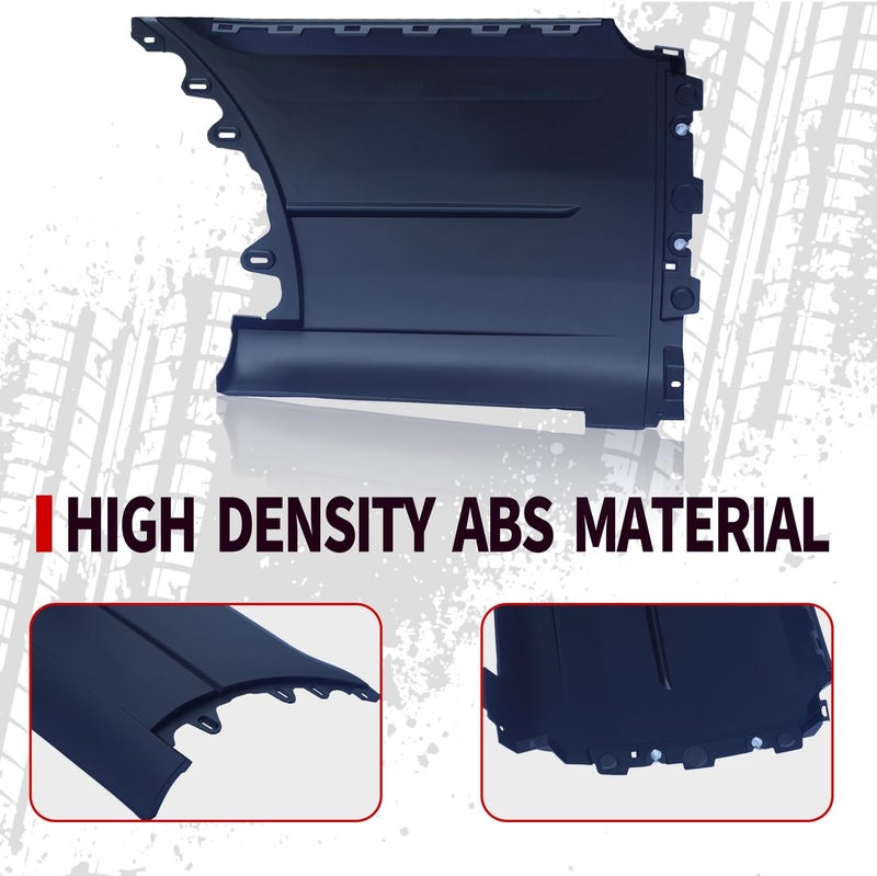 APASQRO Rear Right Lower Quarter Panel Trim Molding for Transit 150 250 350 2015-2019, Bumper Cover Extension End Cap Accessories, Matte Black, Passenger Side - Image 3